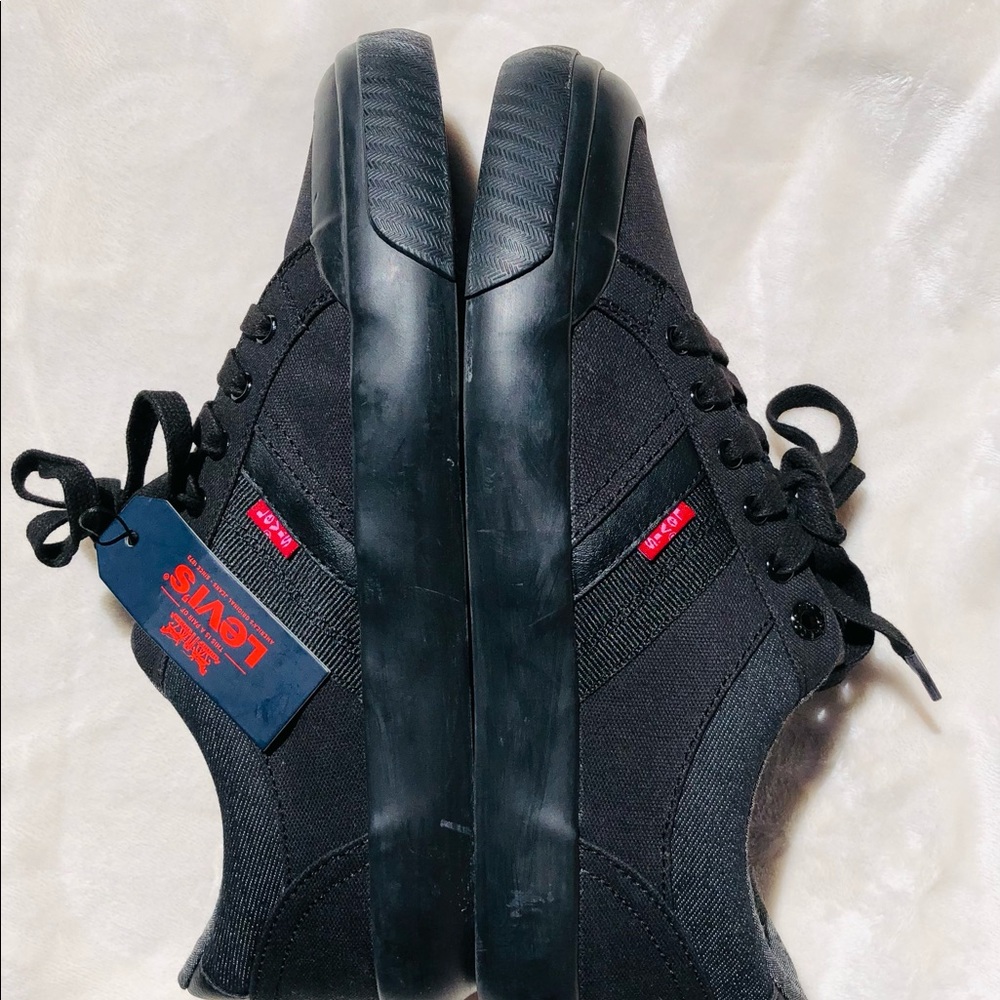 Levis Strauss & Co. Men's Sneakers Casual Low-Top Shoes Black Size 9 Comfort! - Picture 5 of 6